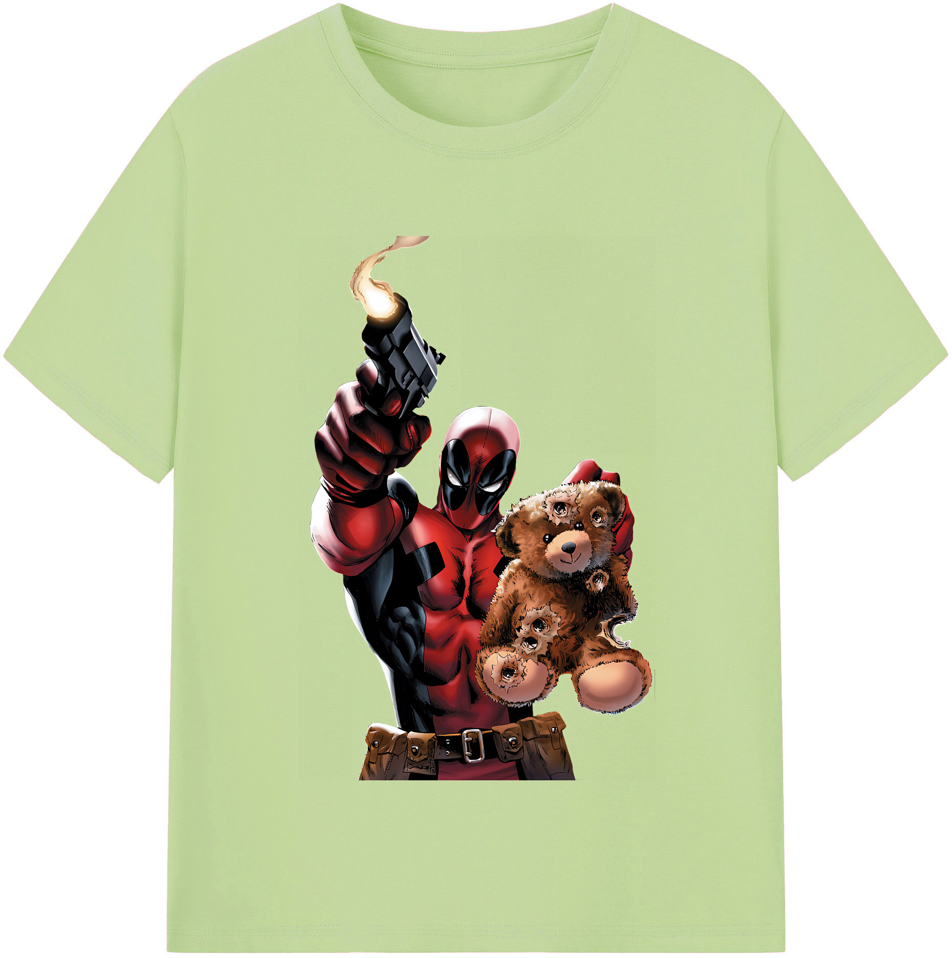 （画像用） Deadpool デッドプール 綿100％半袖Tシャツ（フロントプリント）